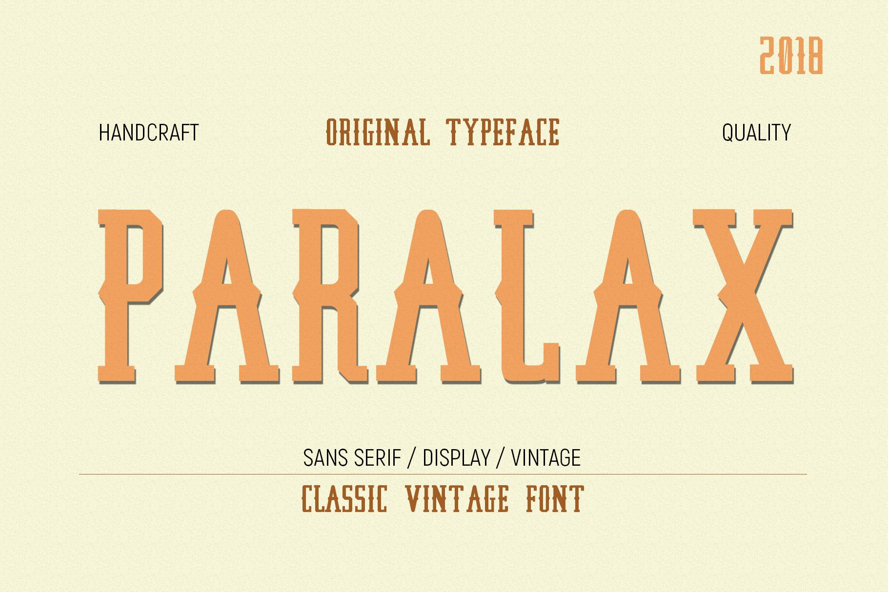 Paralax Font