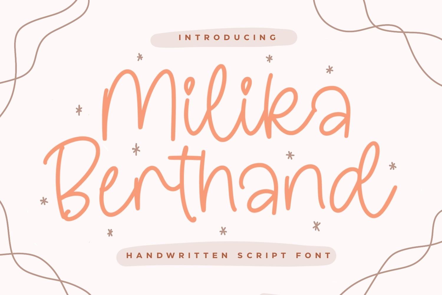 Milika Berthand Font