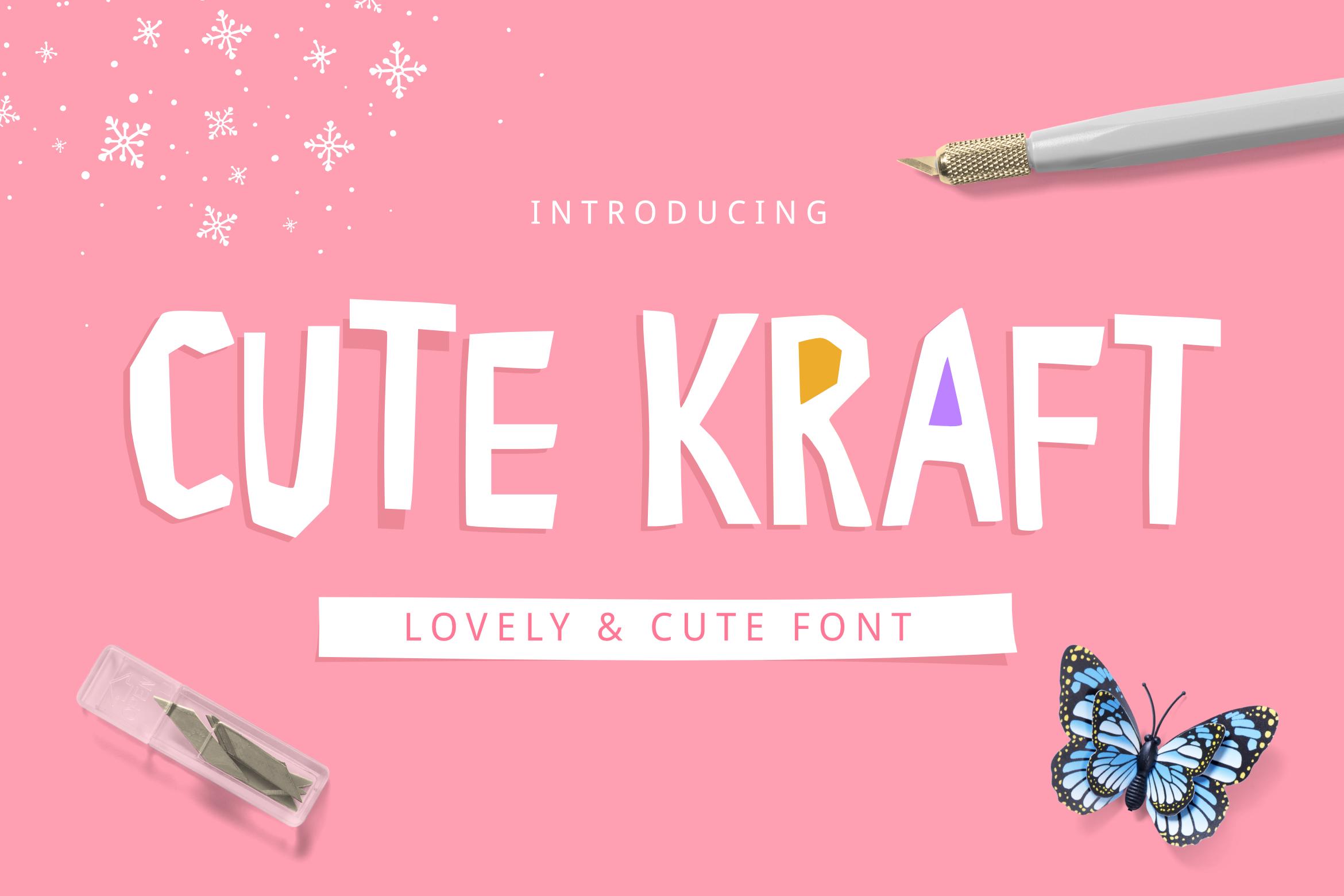 Cute Kraft Font