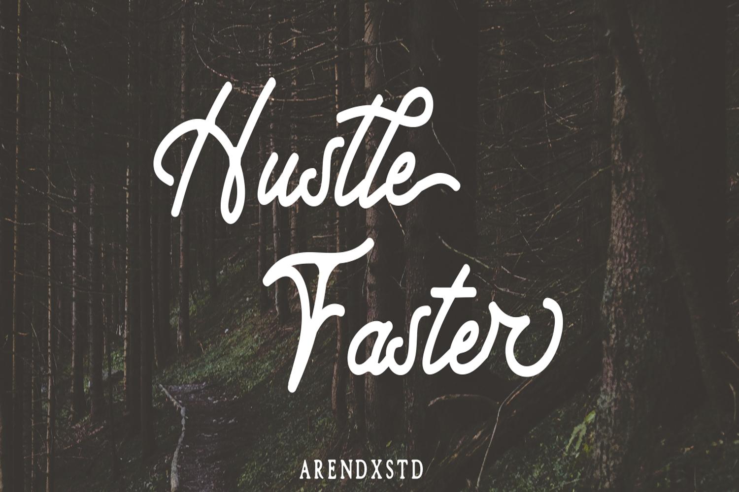 Hustle Faster Font