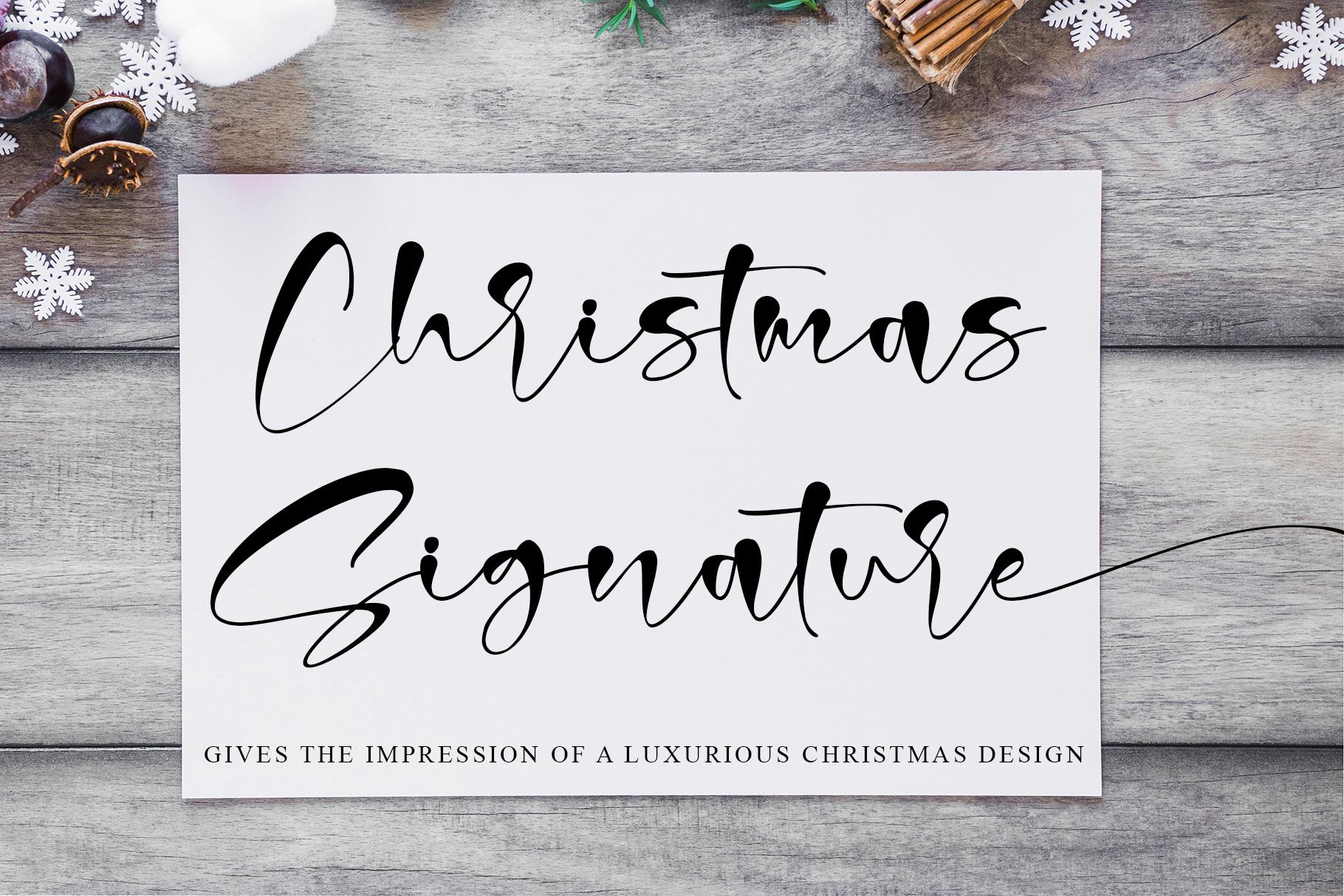 Christmas Signature Font