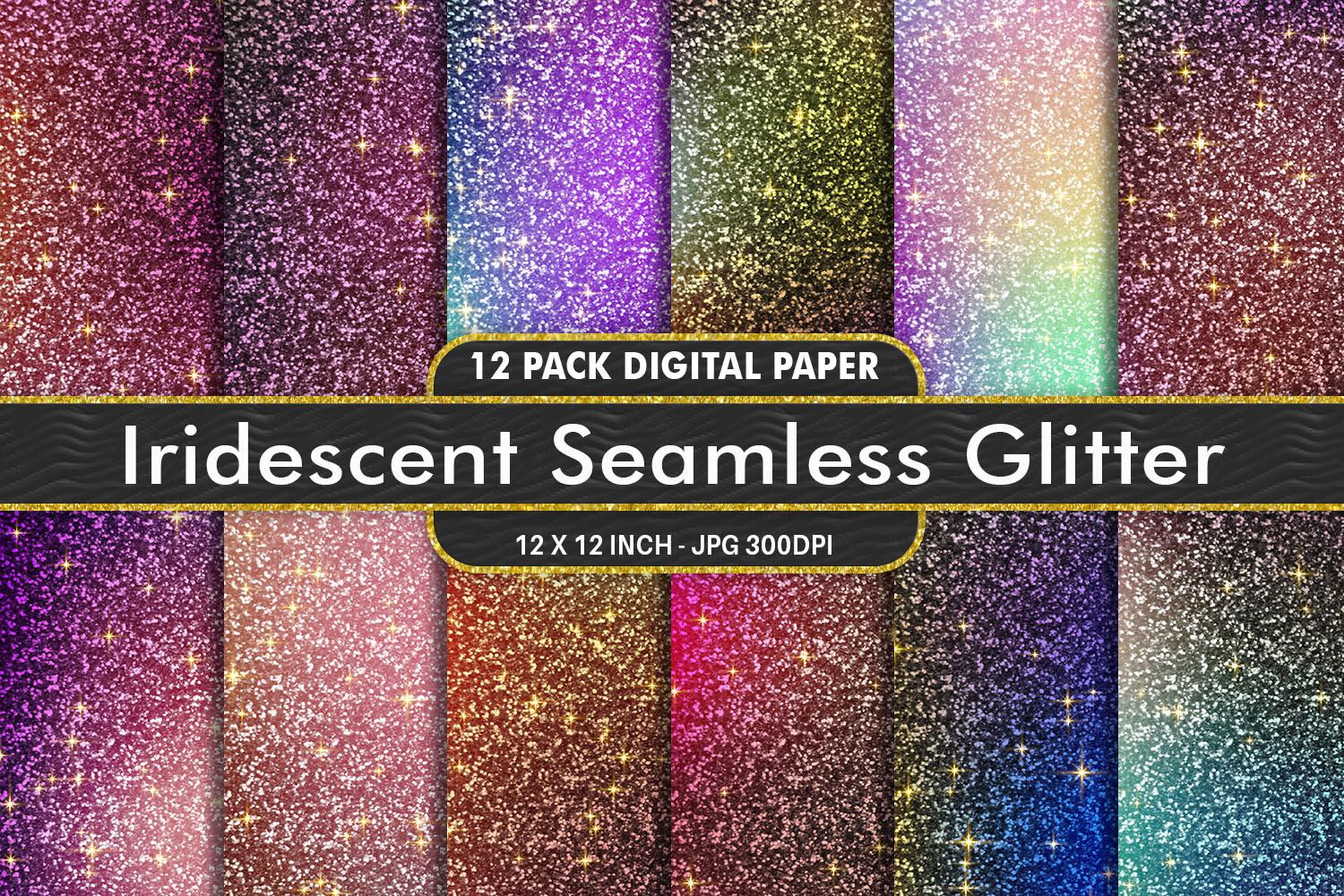 Digital Paper Glitter Iridescent Texture