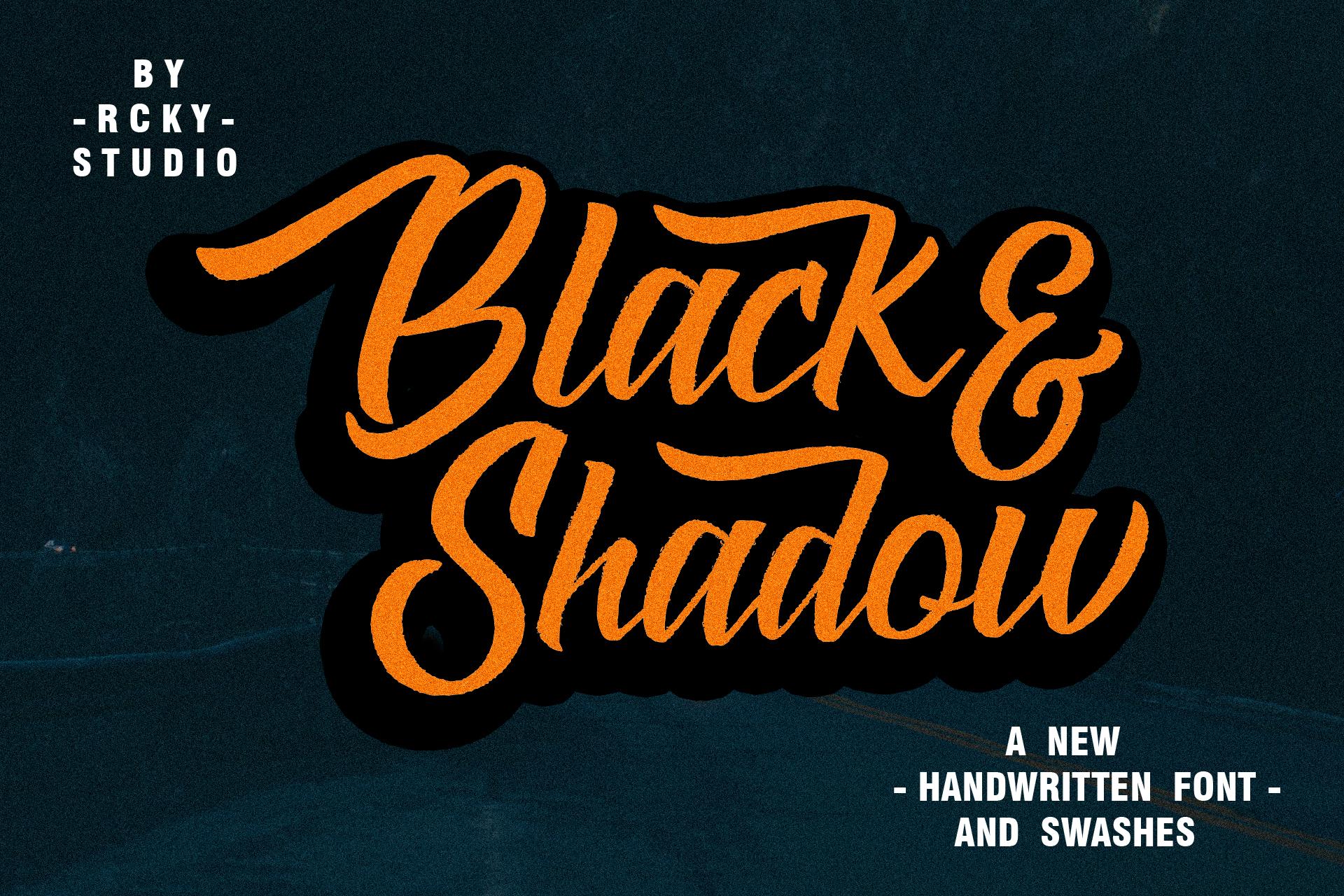 Black & Shadow Font