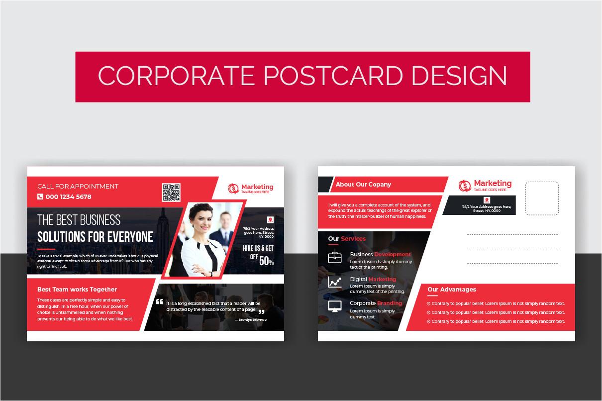 Corporate Postcard Design Template