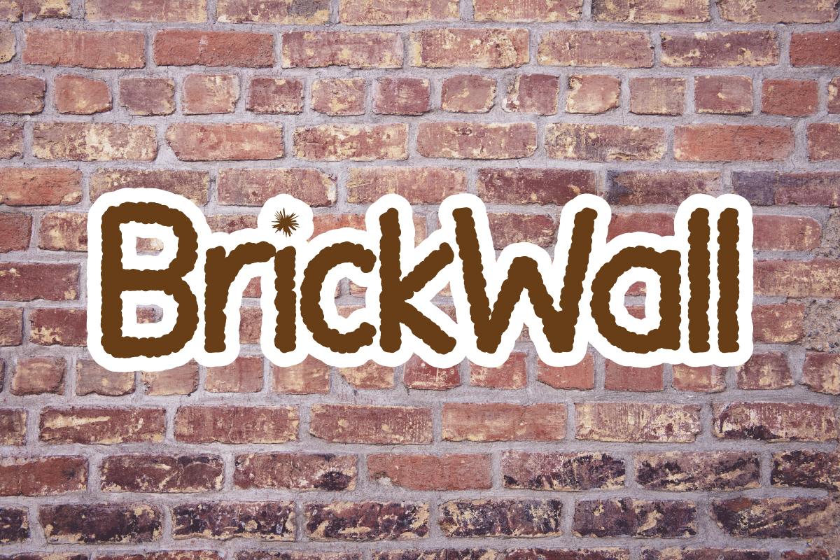 Brickwall Font