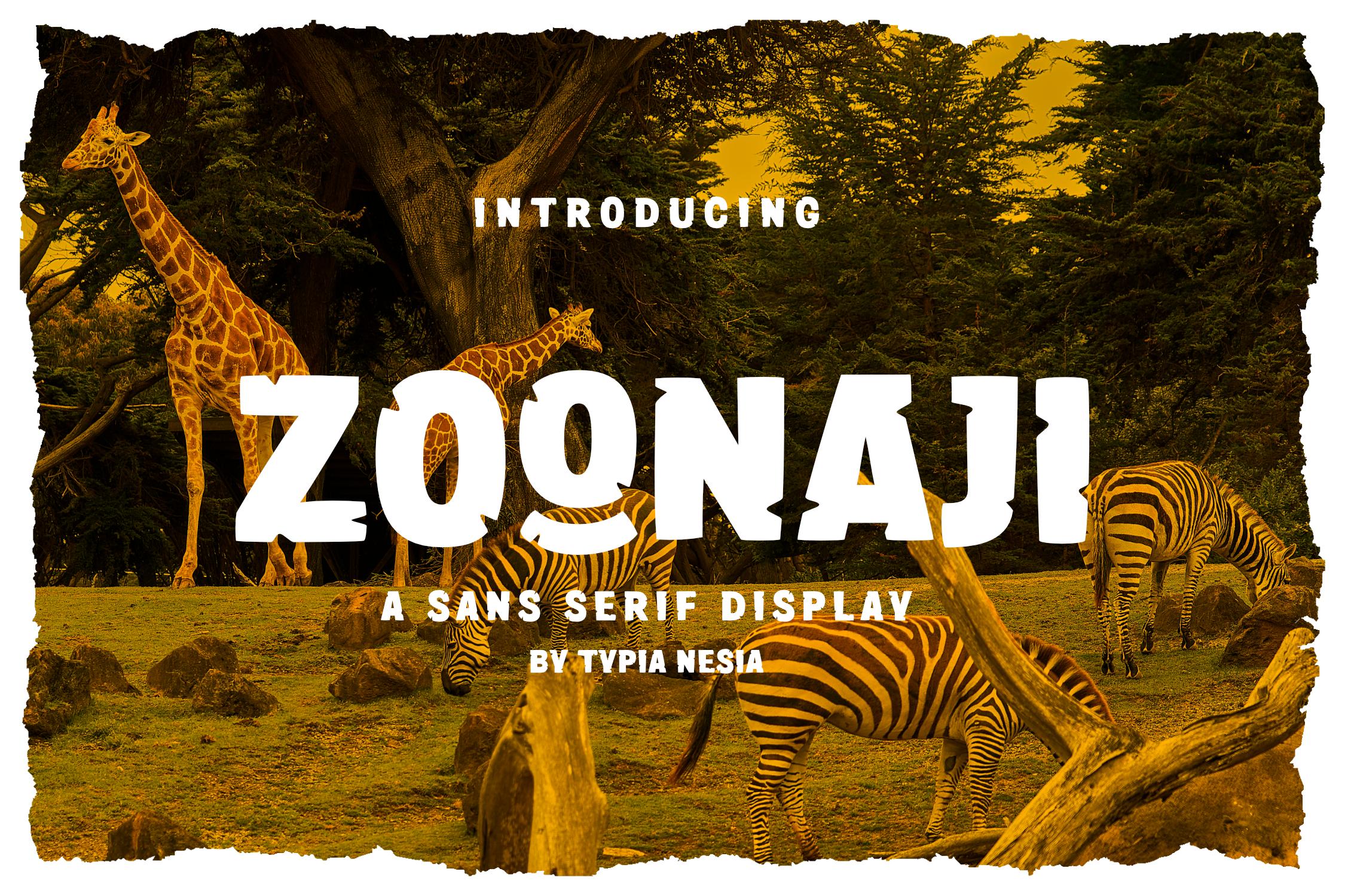 Zoonaji Font