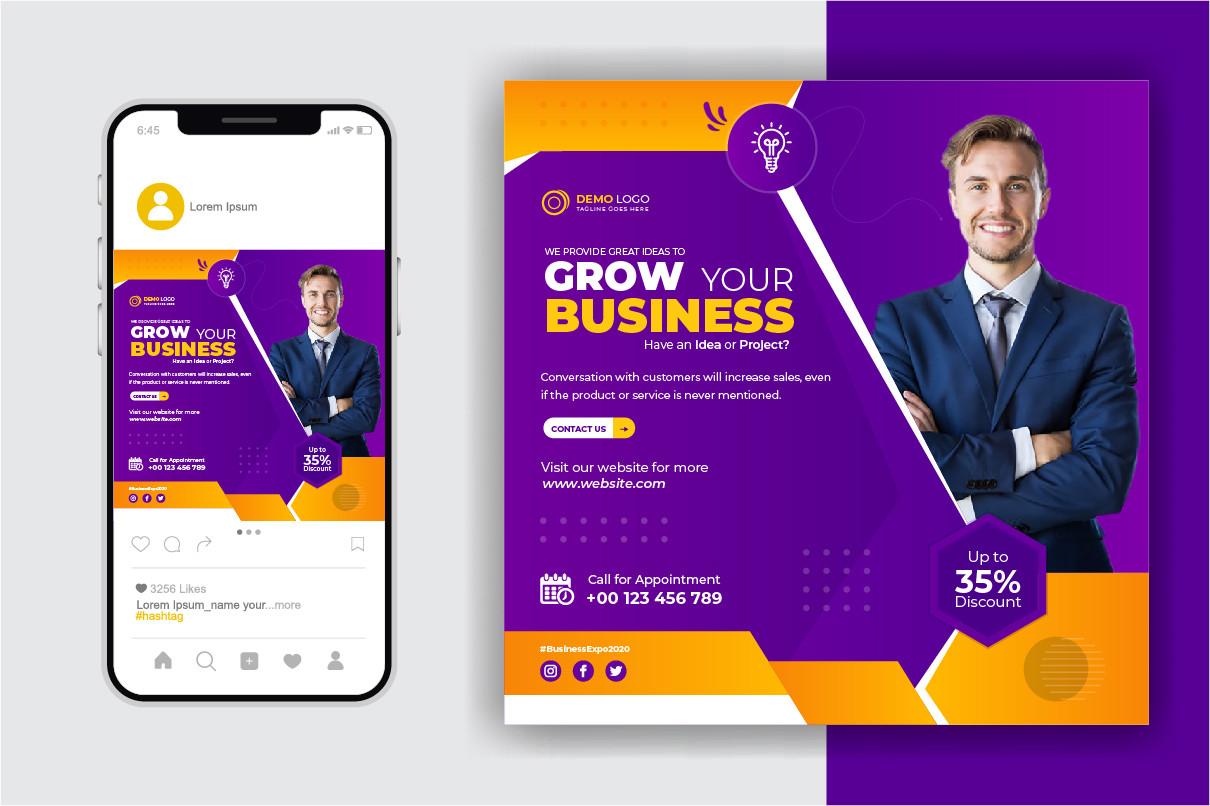 Business Social Media Post Design Ads