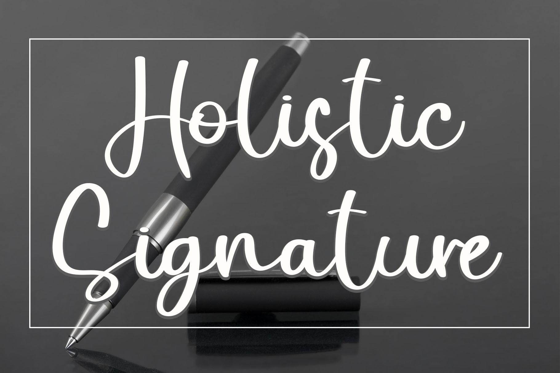 Holistic Signature Font