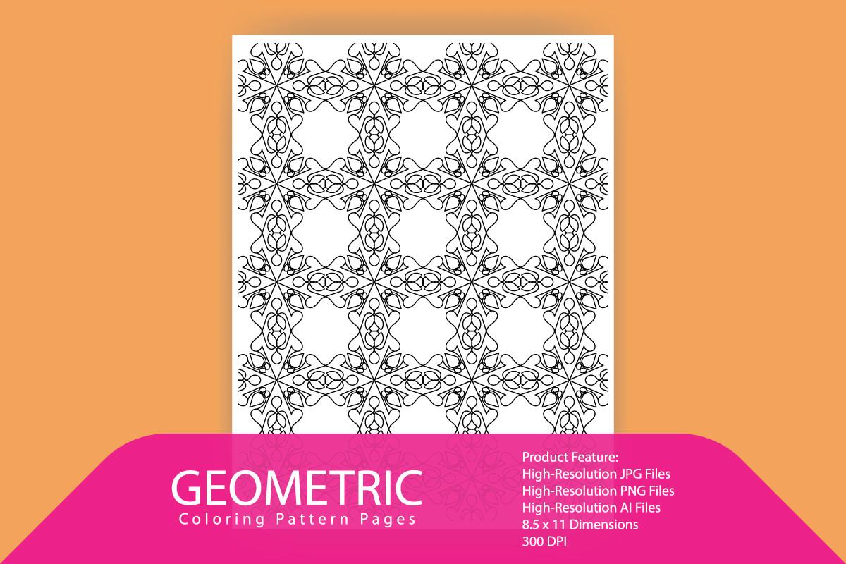 Geometric Textile Coloring Pattern