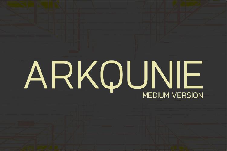 Arkqunie Medium Font