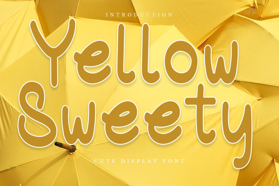 Yellow Sweety Font