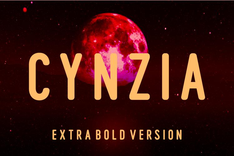 Cynzia Extra Bold Font