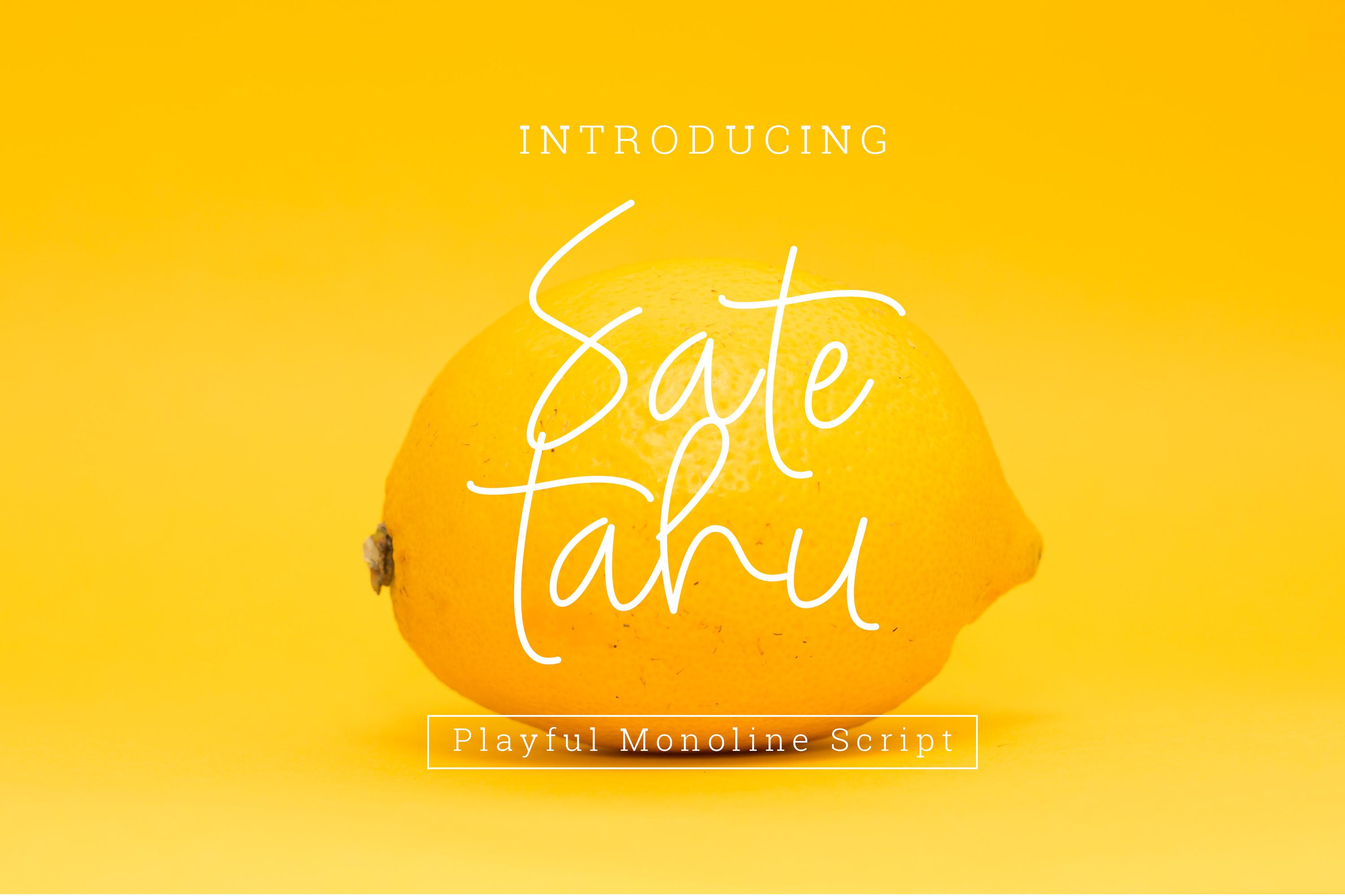 Sate Tahu Font