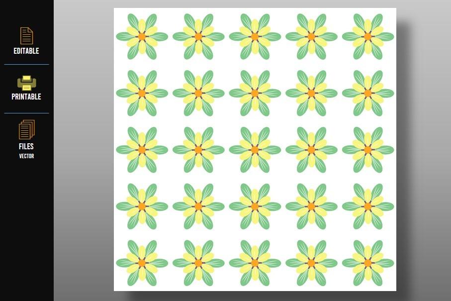 Colored Flowers Pattern
