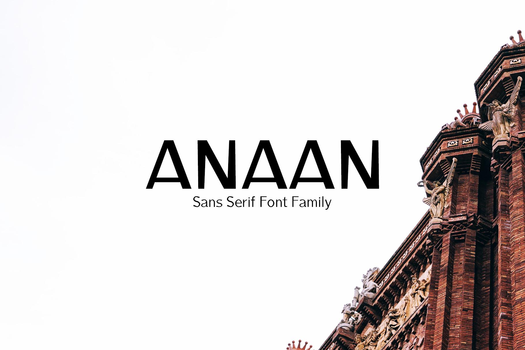 Anaan Family Font