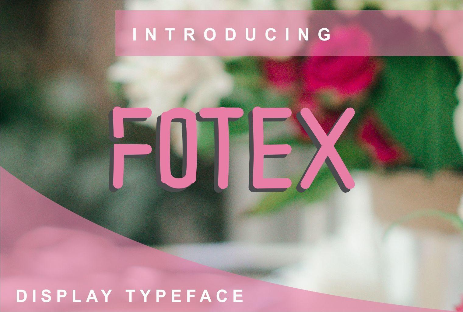 Fotex Font