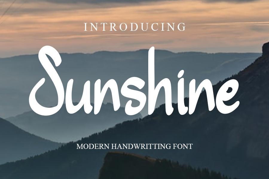 Sunshine Font