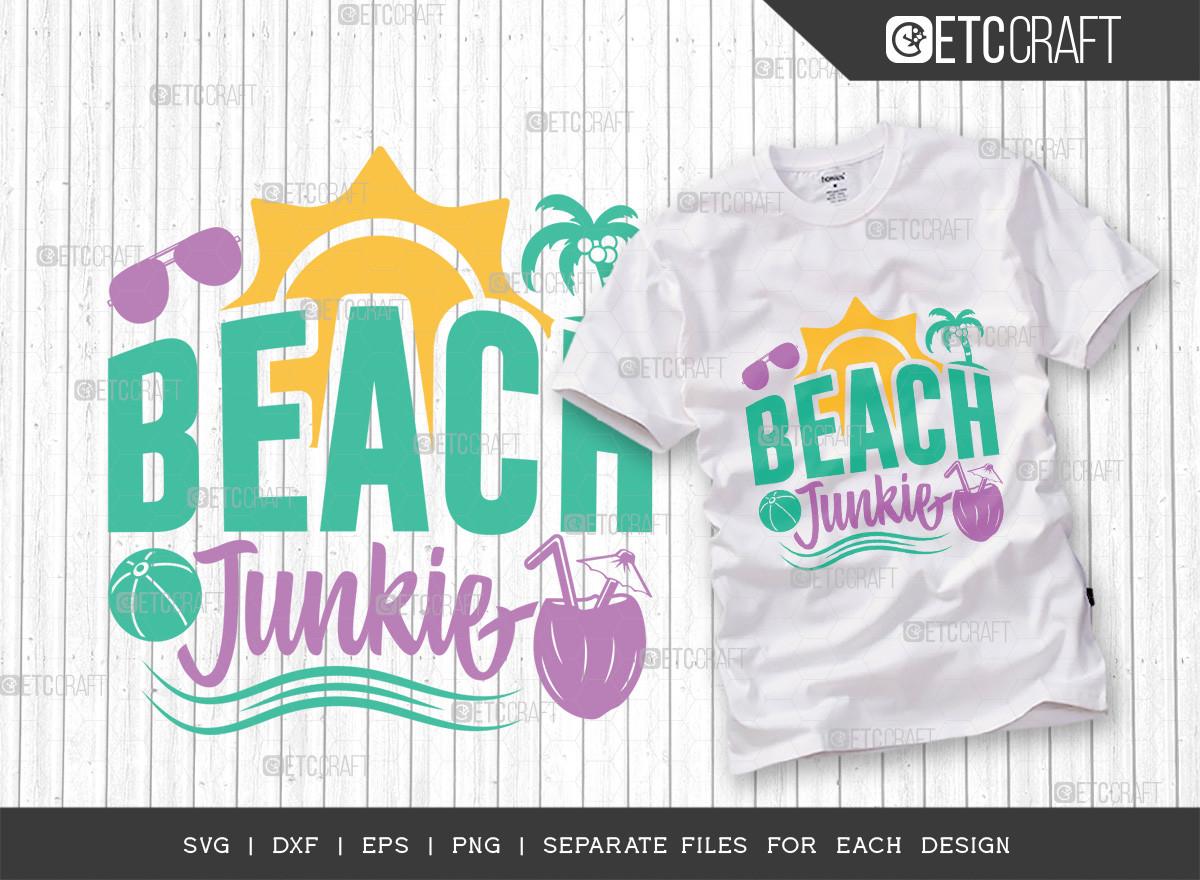 Beach Junkie SVG Cut File | Summer Svg