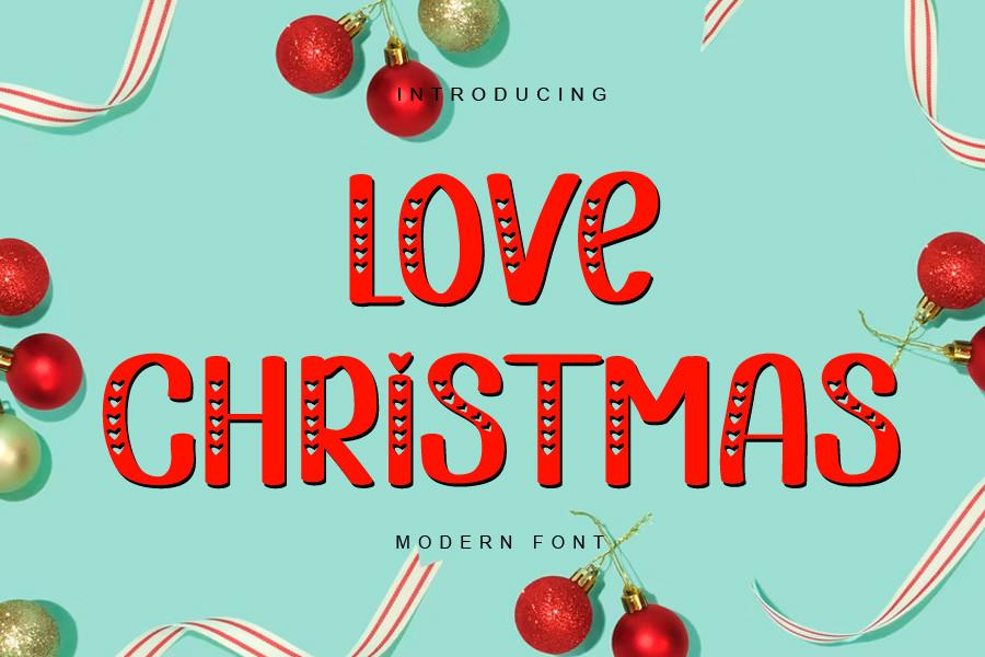 Love Christmas Font