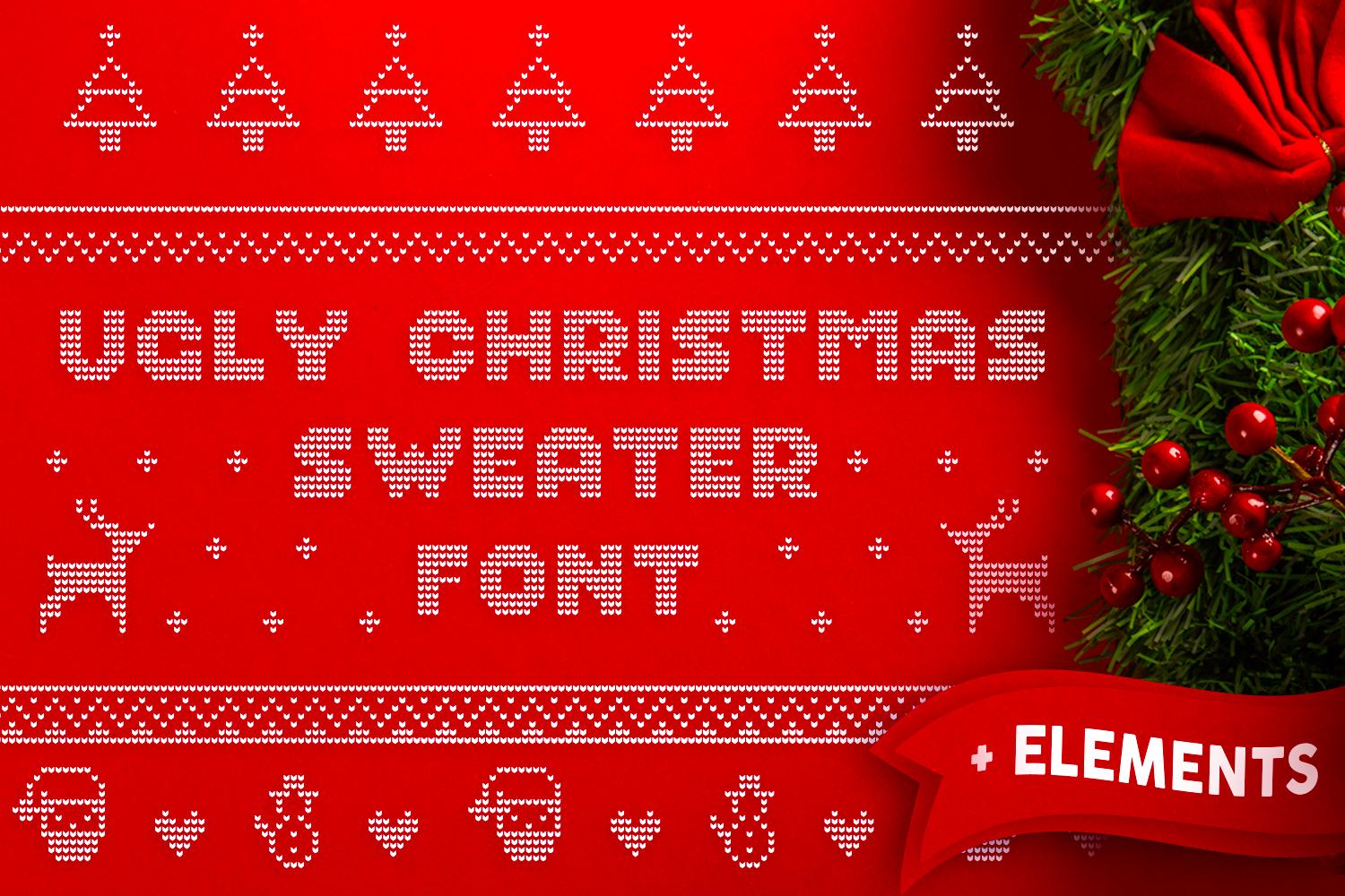 Ugly Christmas Sweater Font