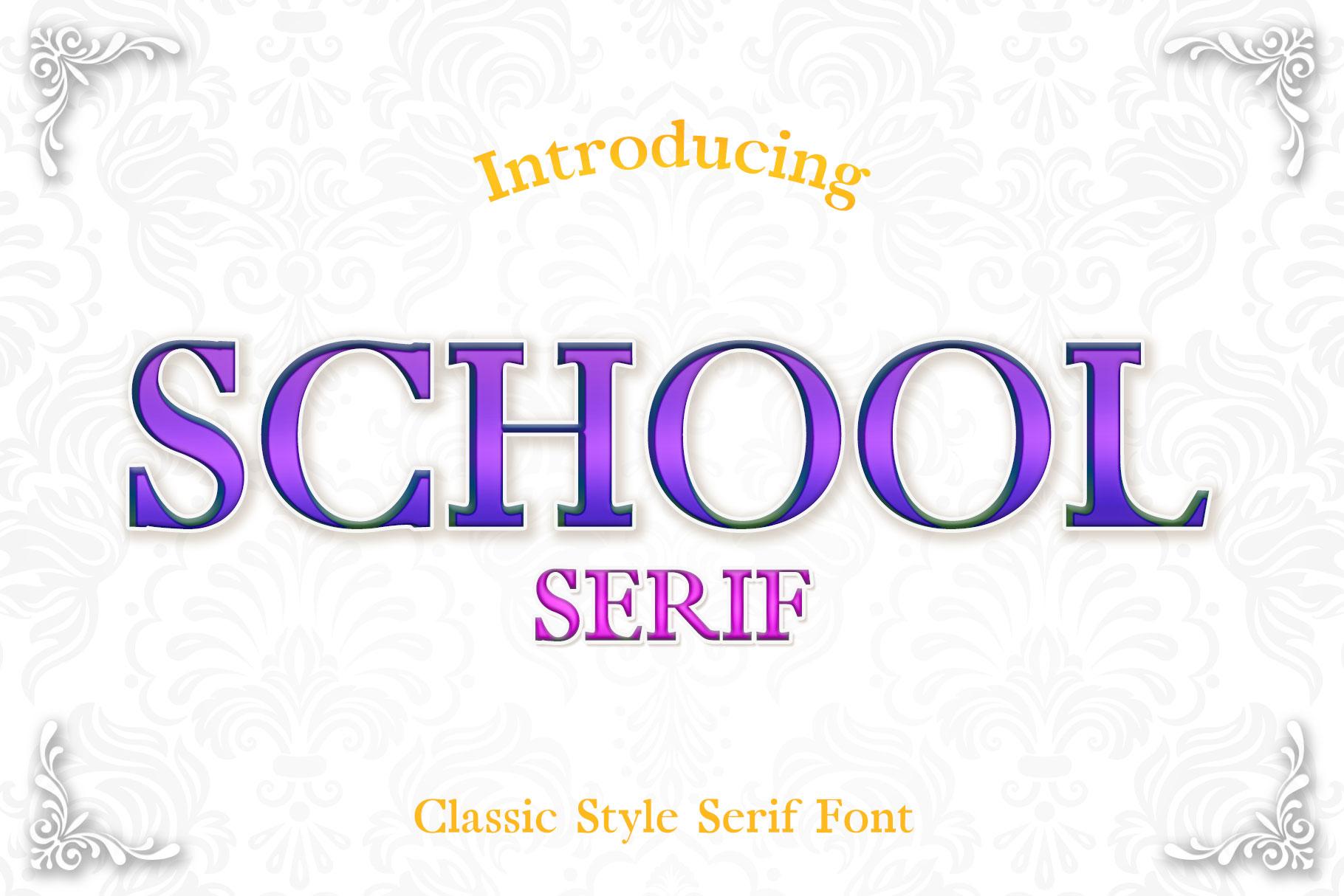 School Font