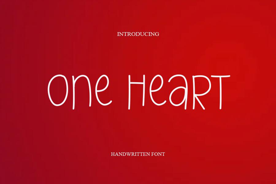 One Heart Font