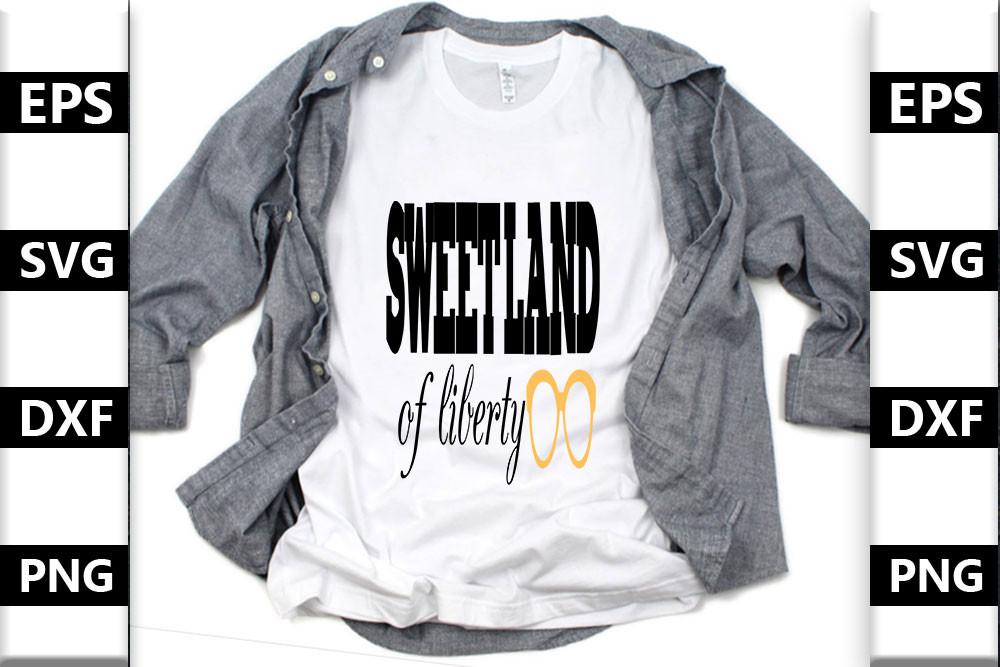 4th July Svg Design,sweet Land of Libert