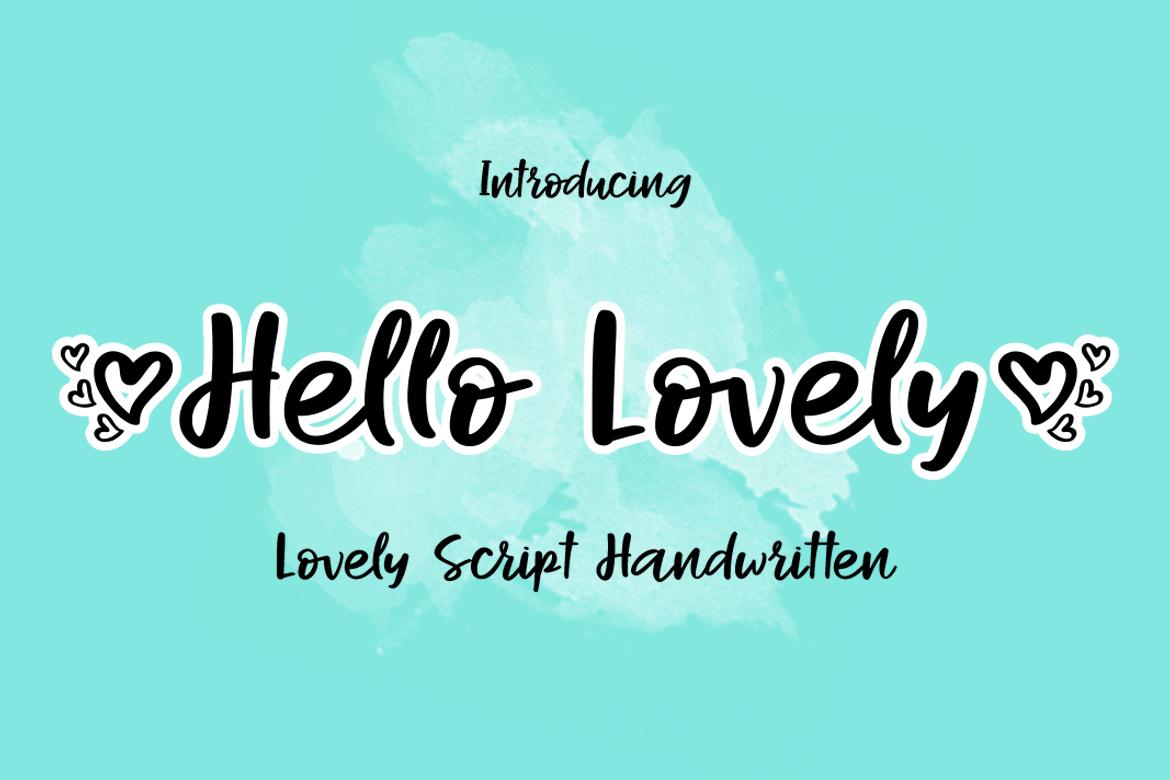 Hello Lovely Font