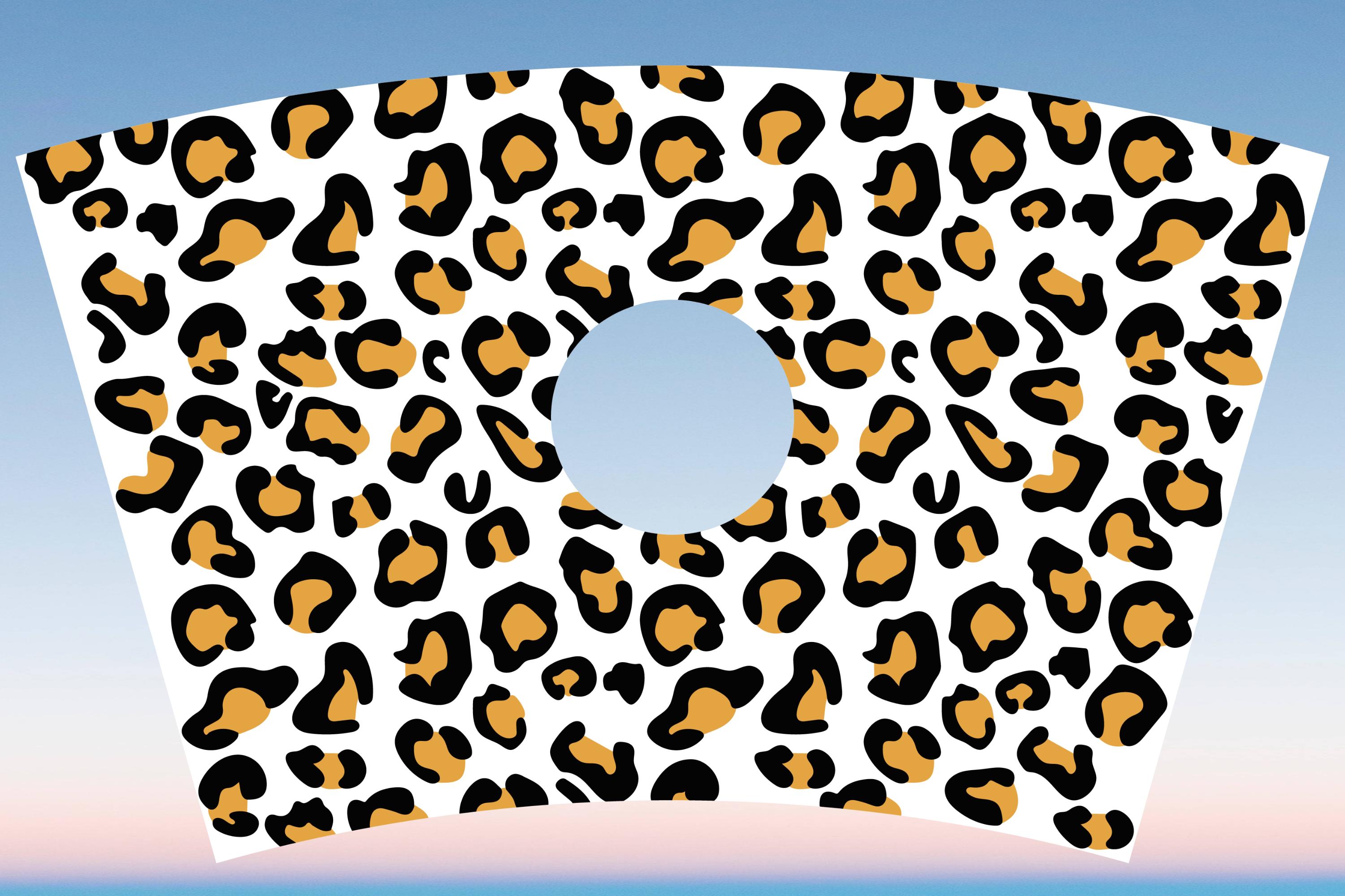 Leopard Cheetah Print Starbucks Cup Svg