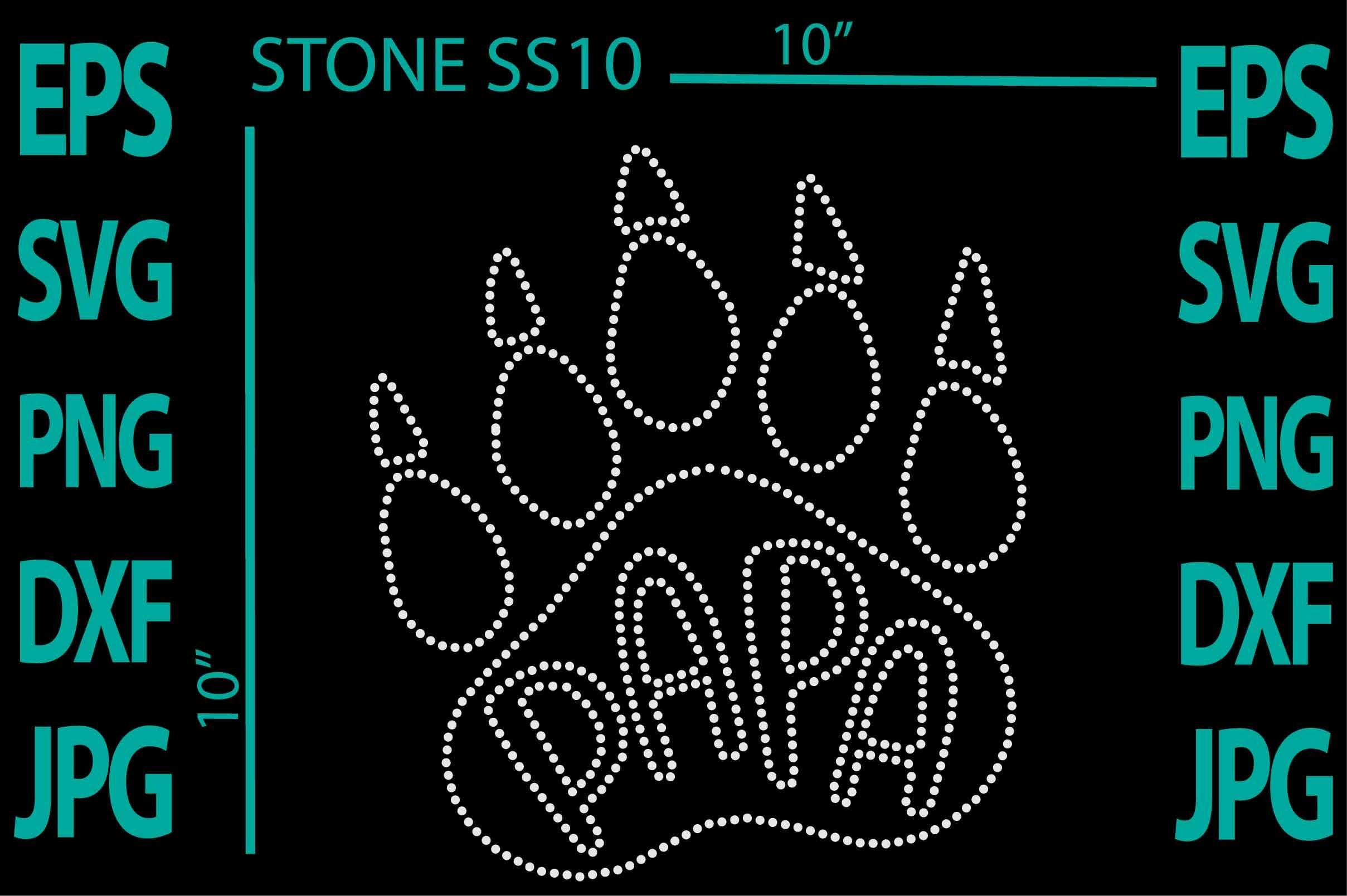 Papa Rhinestone Template