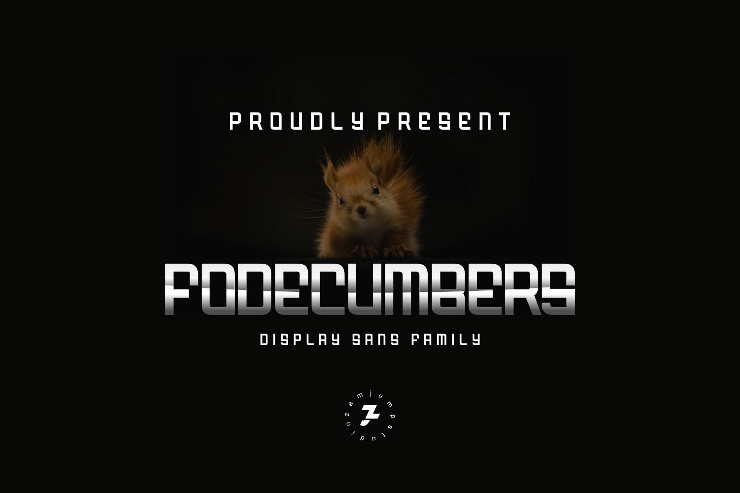 Fodecumbers Font