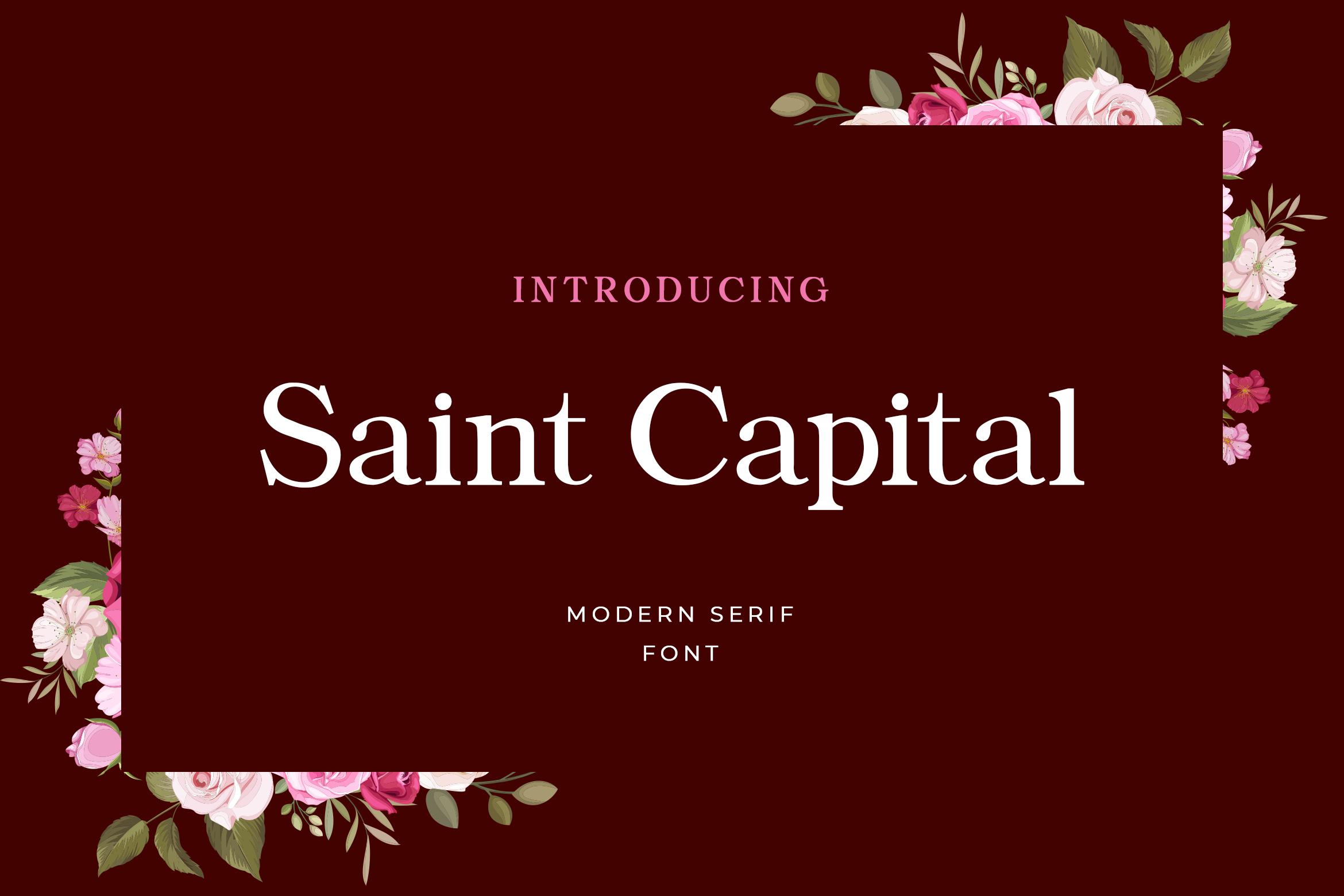 Saint Capital Font