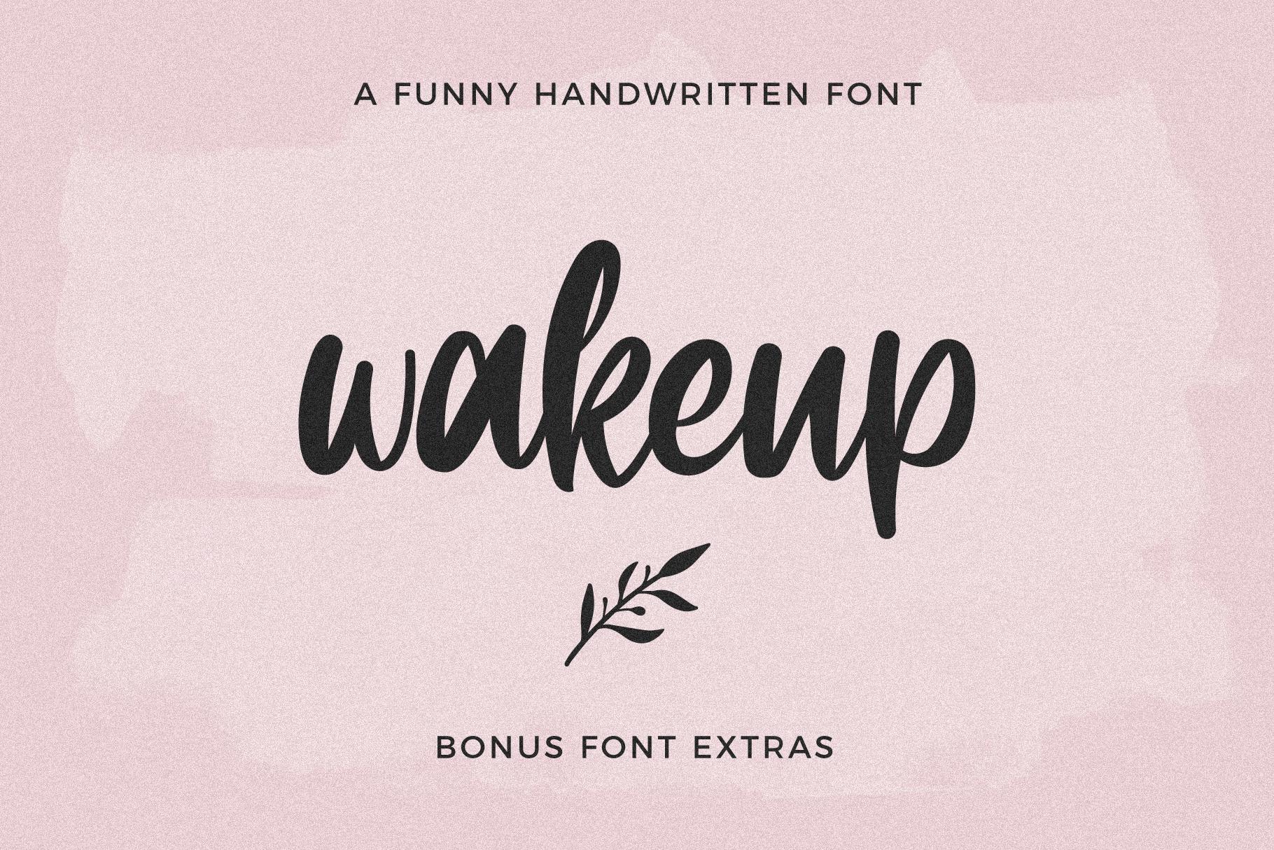 Wakeup Font