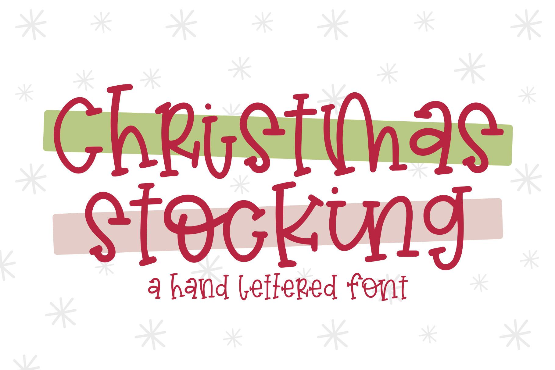 Christmas Stocking Font