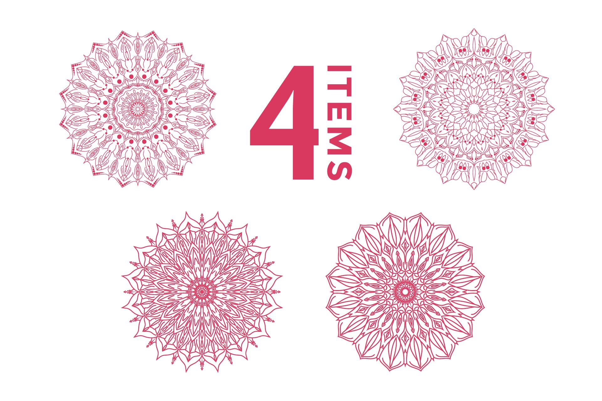 Mandala Ornament Element Bundle