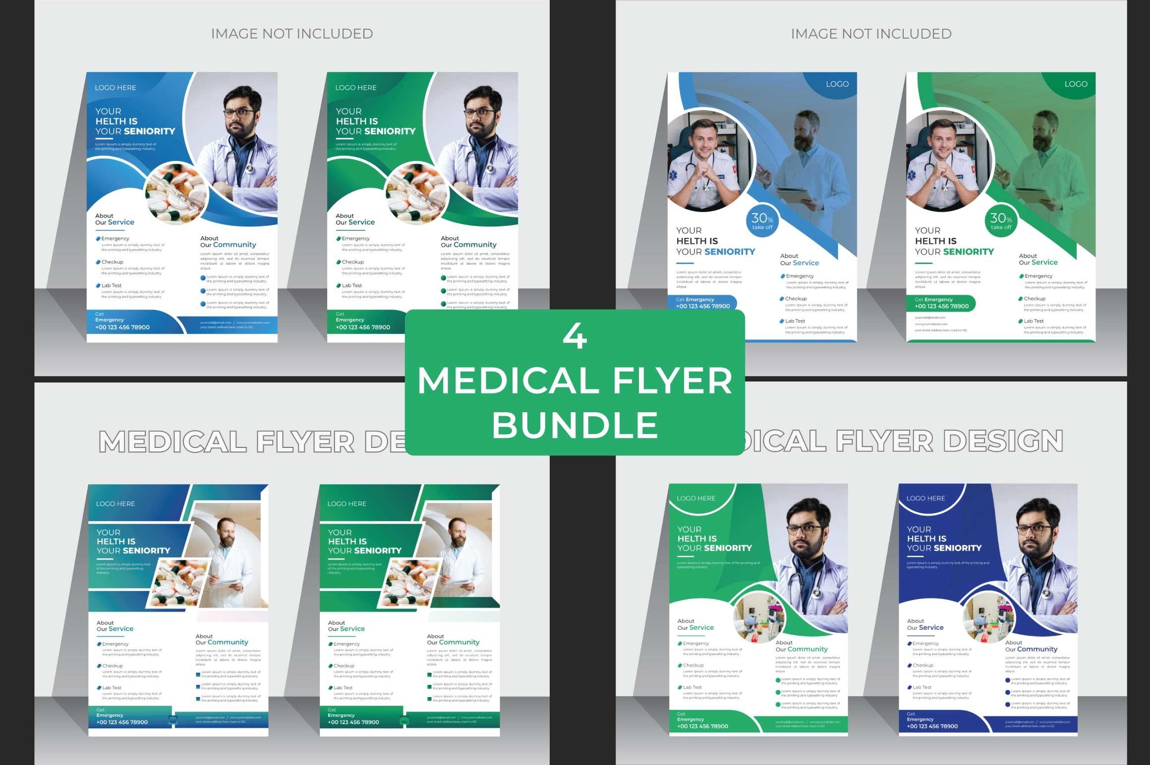 4 Medical Flyer Design Template