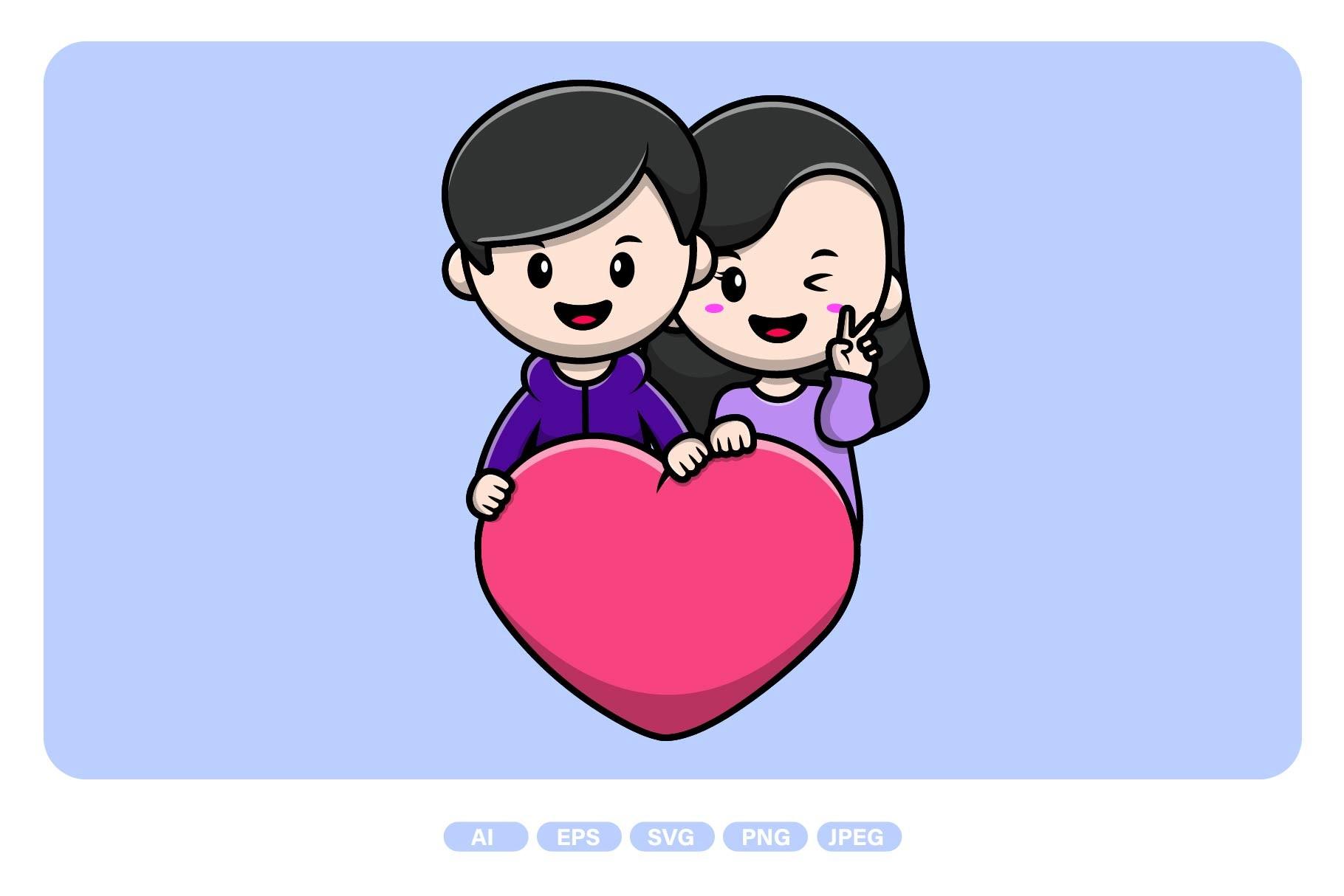 Cute Couple Heart