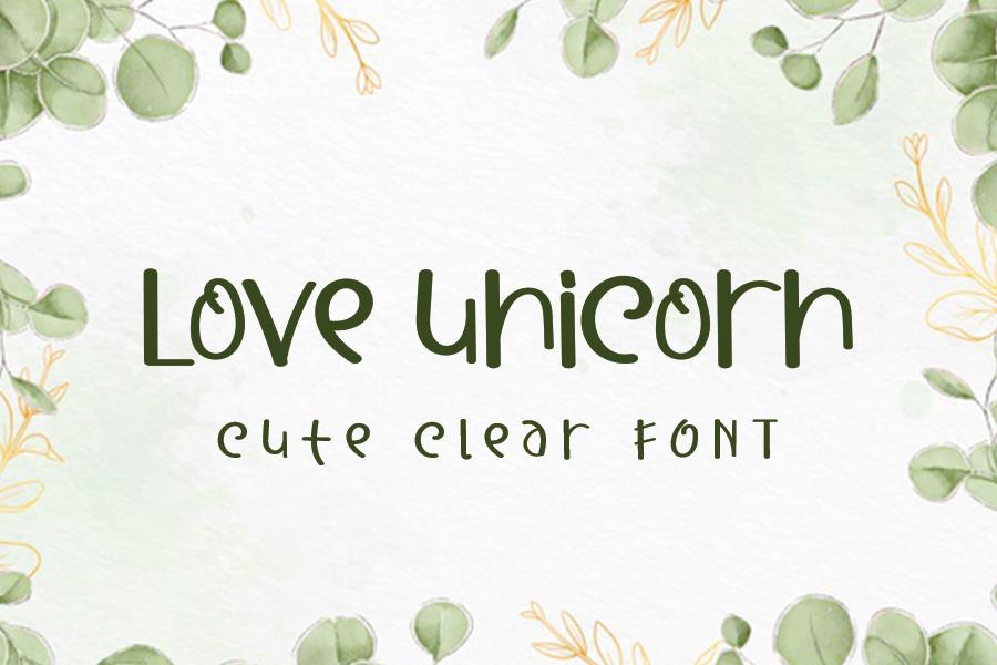 Love Unicorn Font