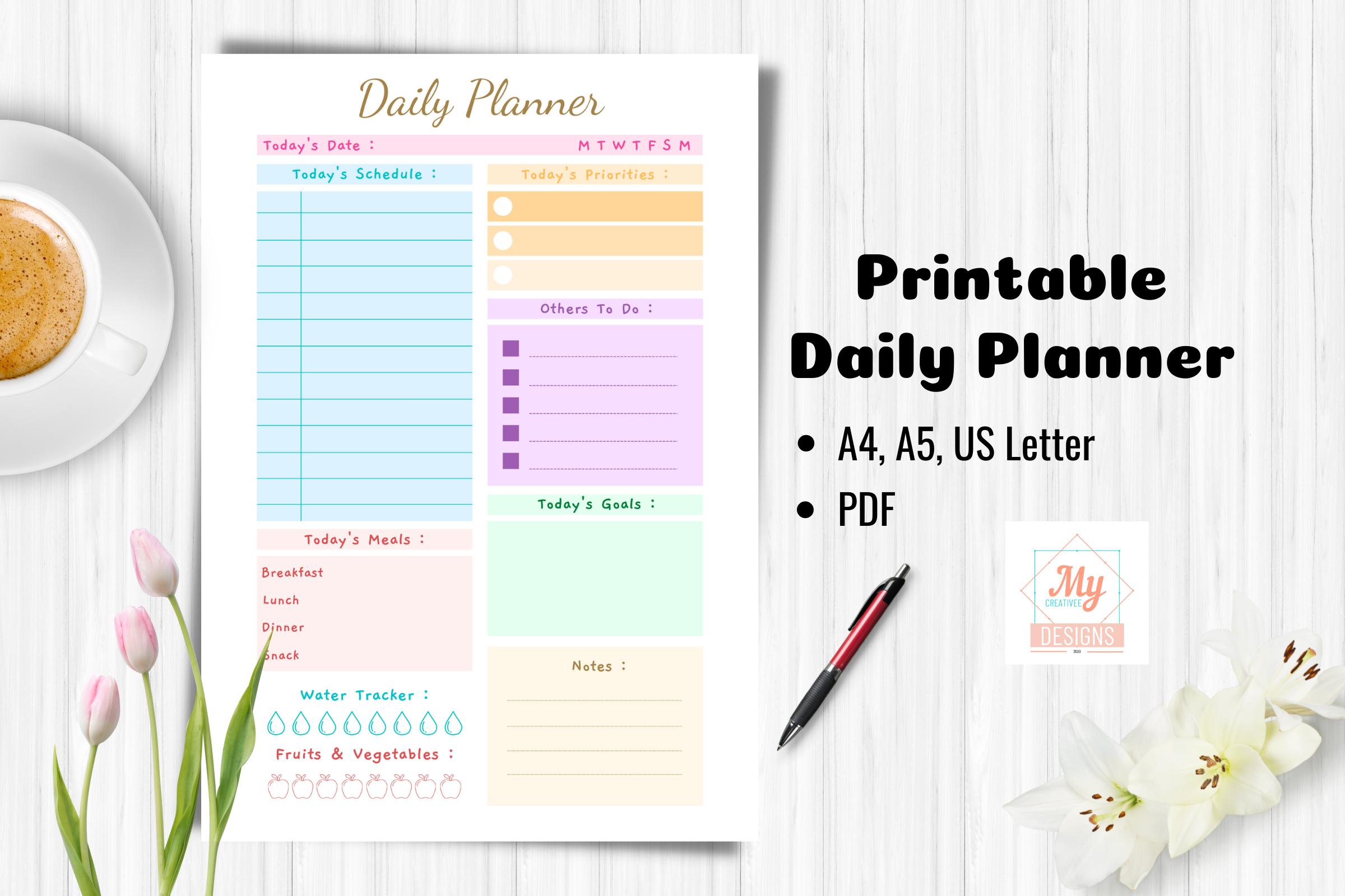 Printable Daily Planner Page Inserts 4