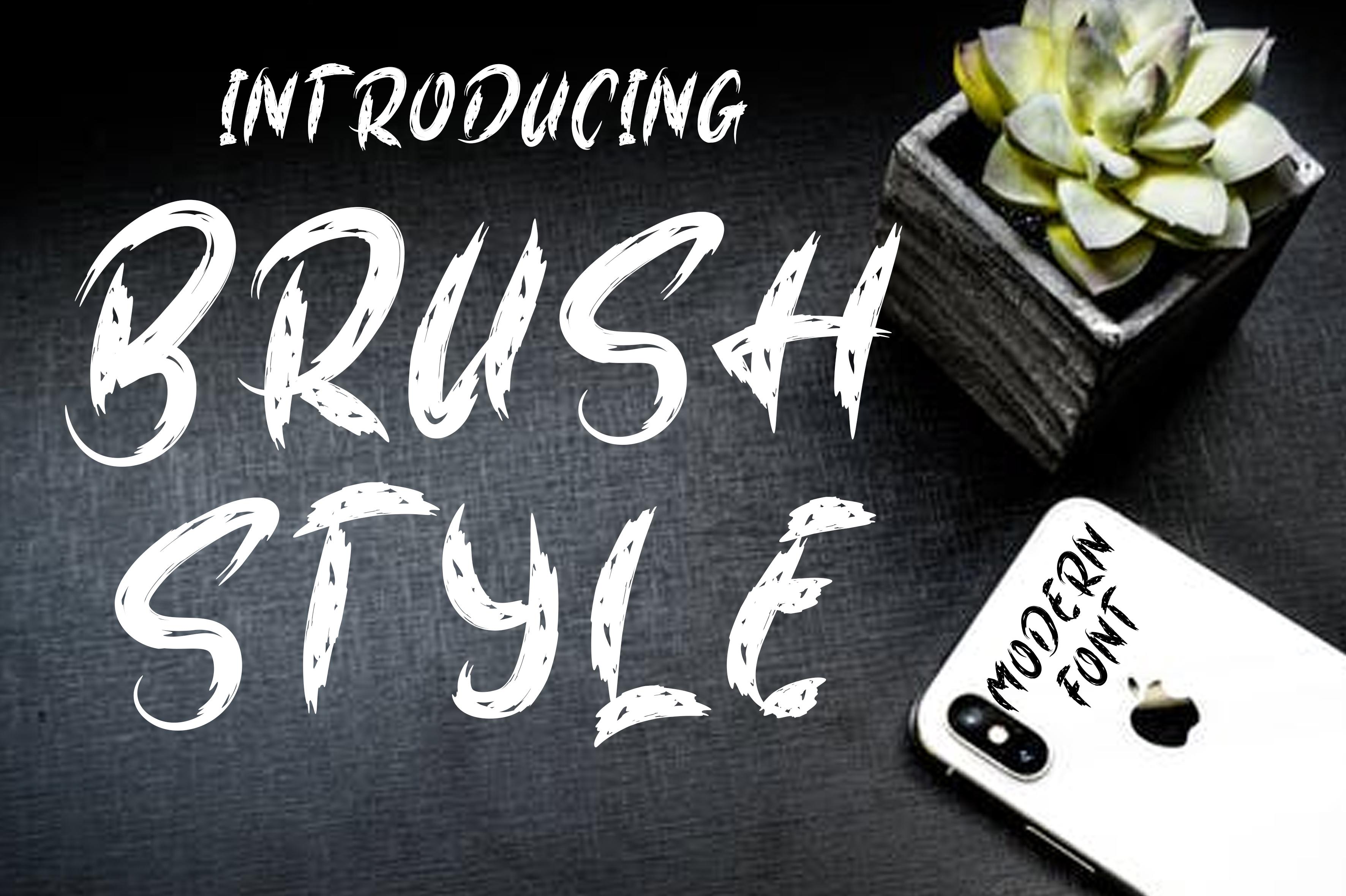 Brush Style Font