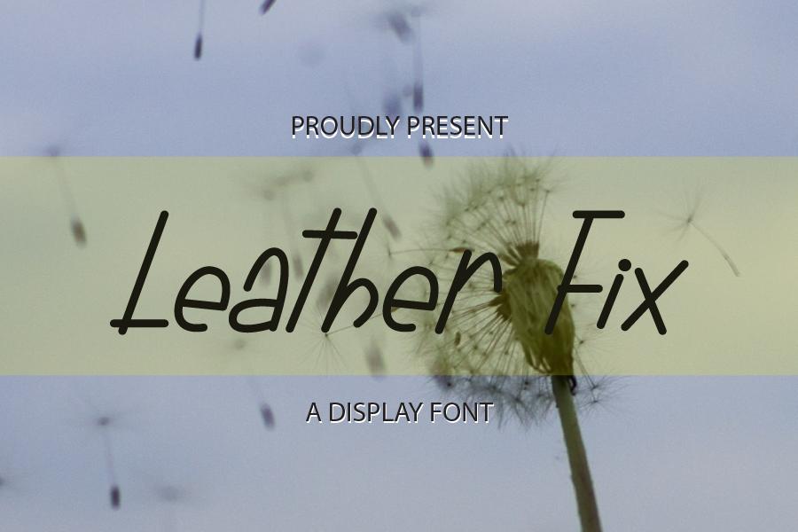 Leather Fix Font