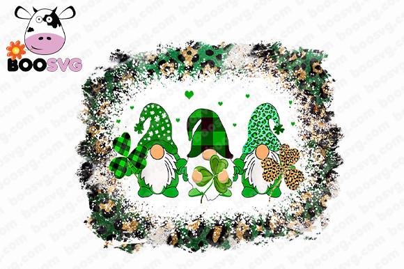 St Patrick's Day Gnome Leopard PNG