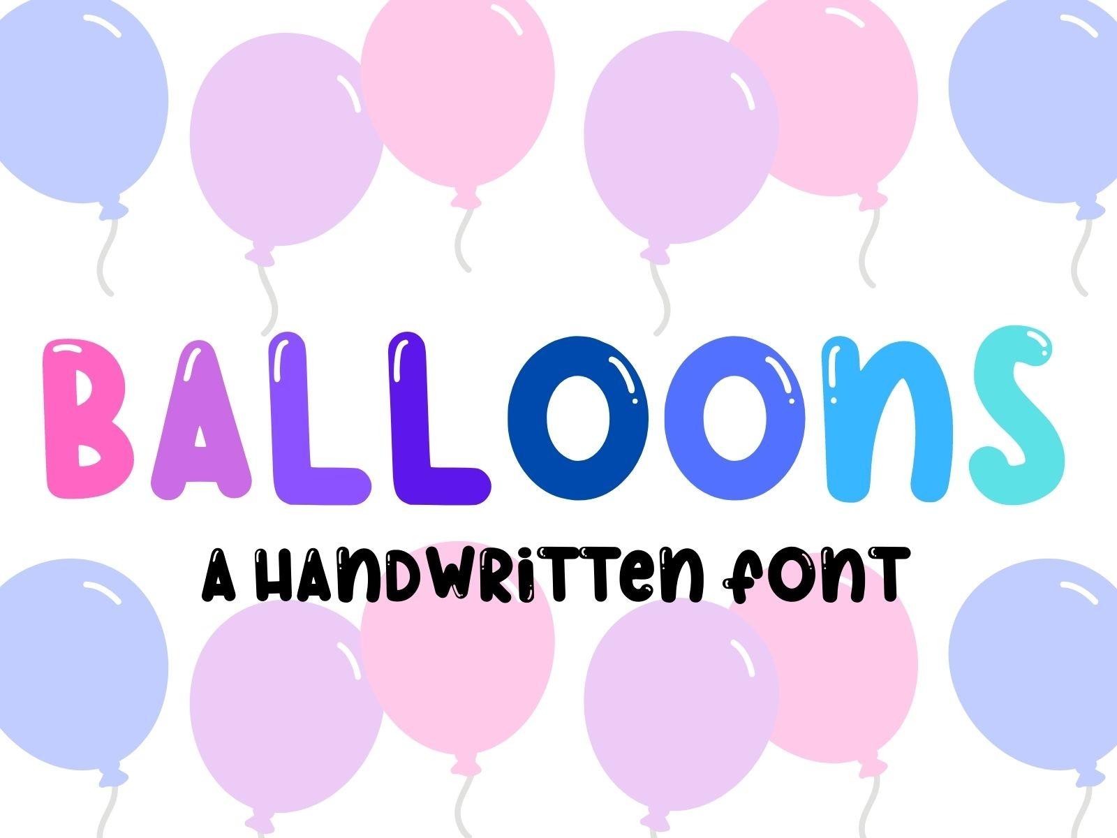 Balloons Font