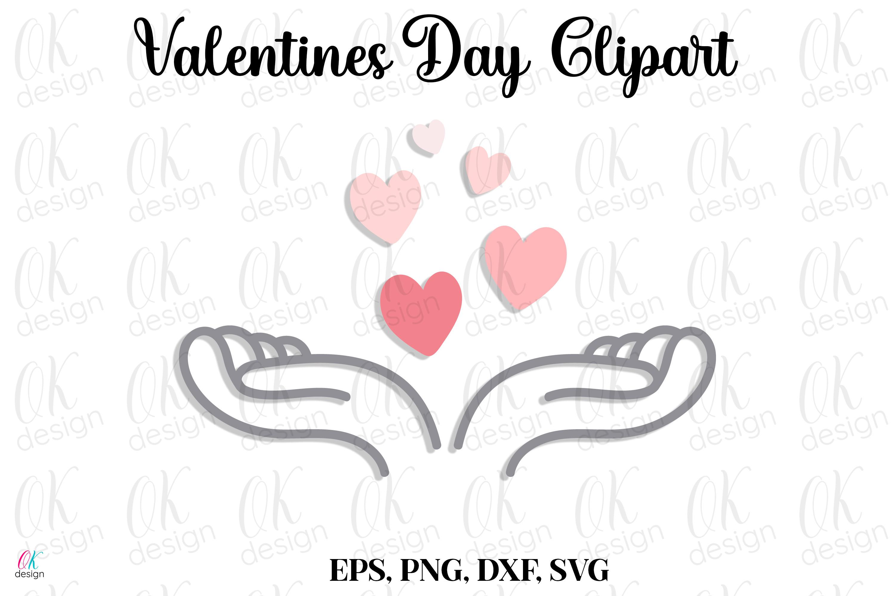 Valentines Clipart SVG, DXF, PNG Files.
