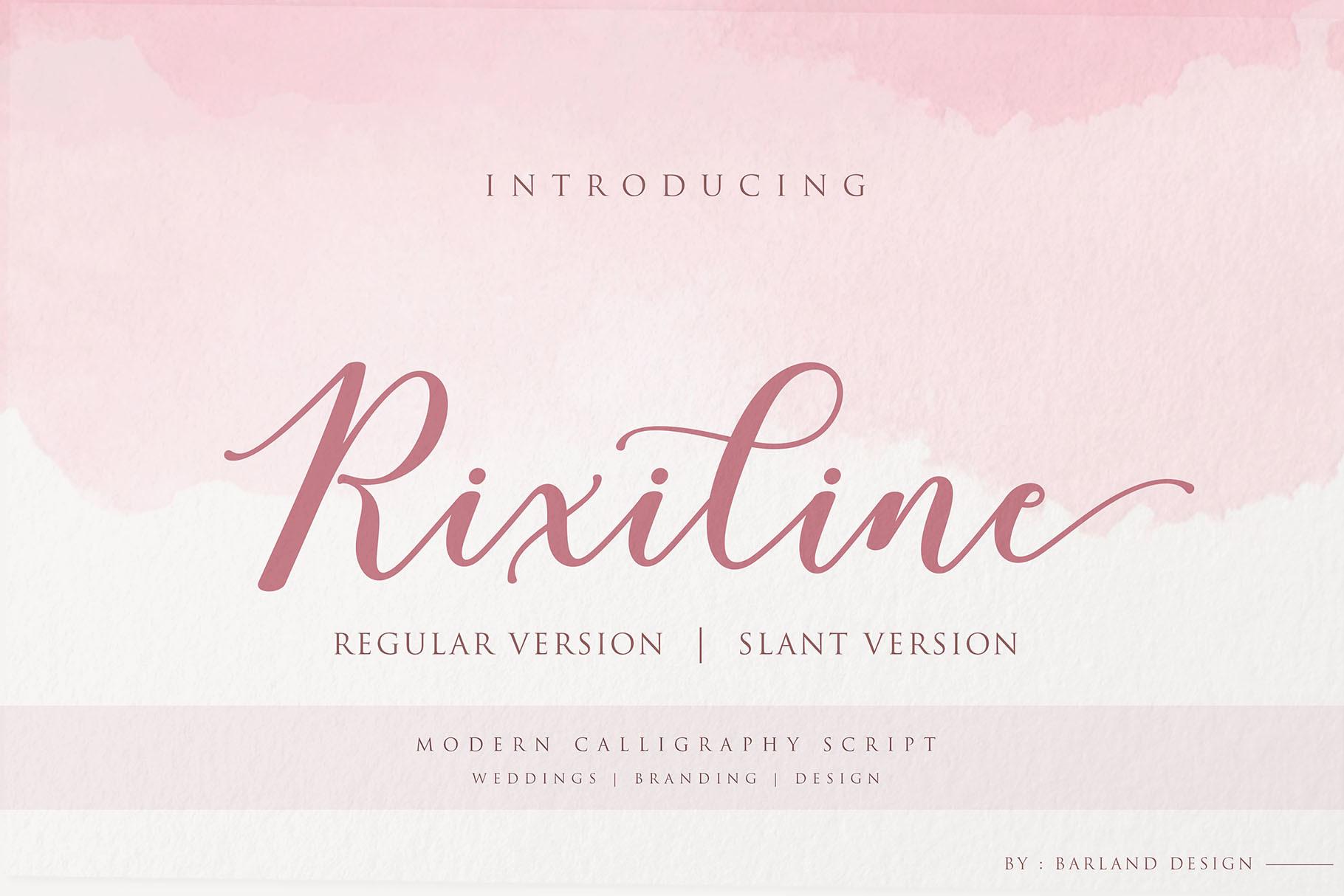 Rixiline Script Font