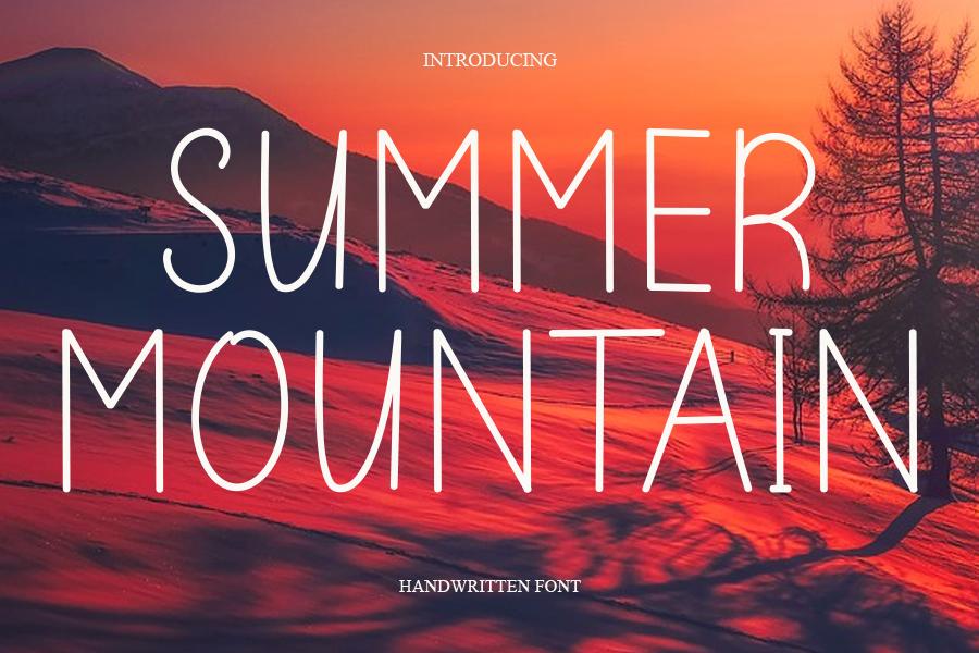 Summer Mountain Font