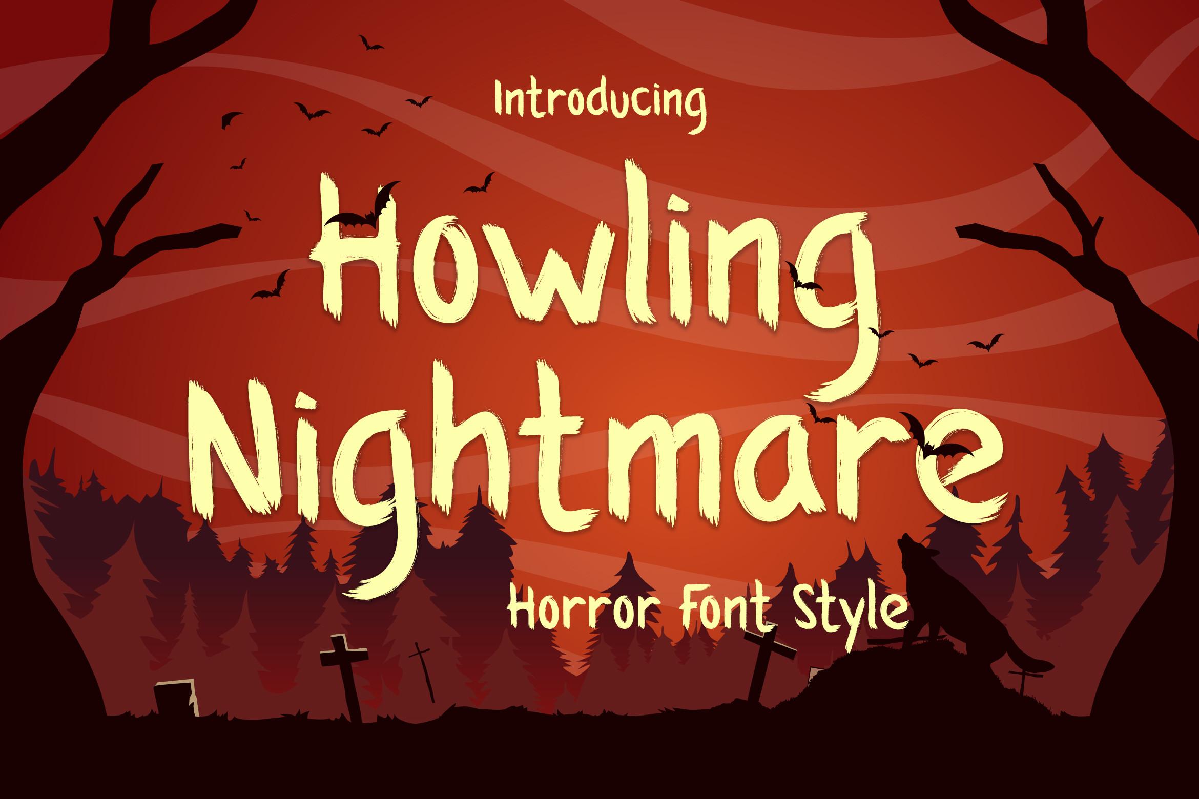 Howling Nightmare Font