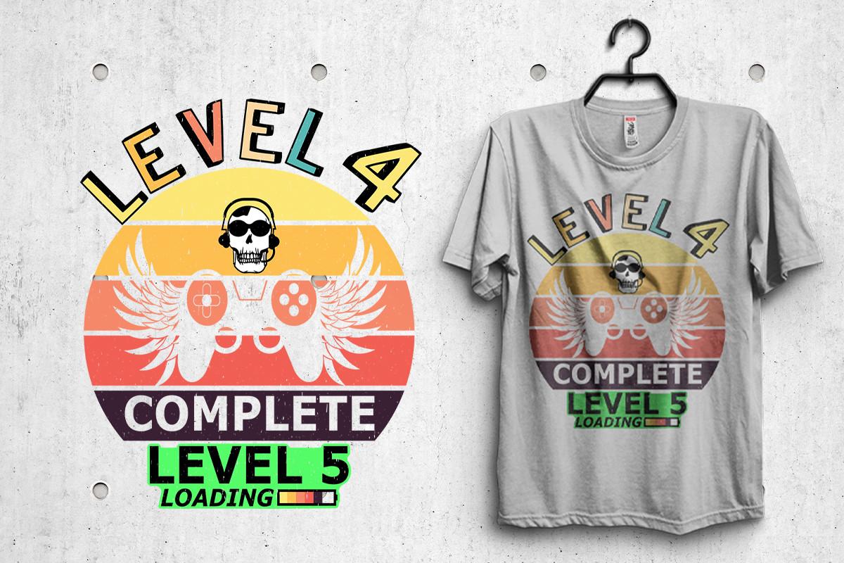 Level 4 Complete Level 5 Loading T-shirt