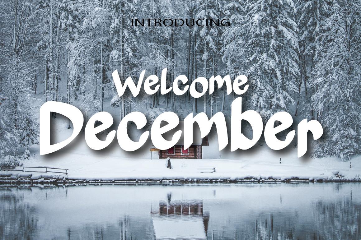 Welcome December Font