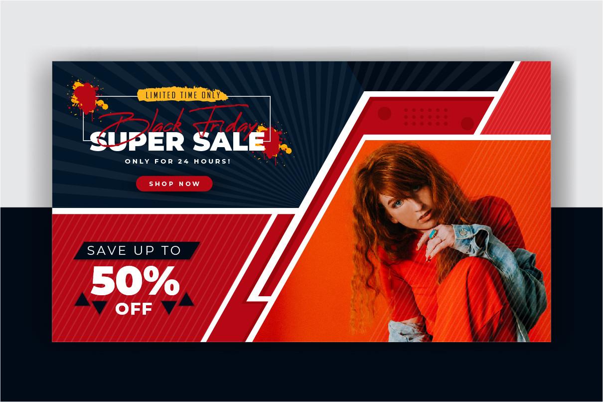 Black Friday Sale Web Banner Template